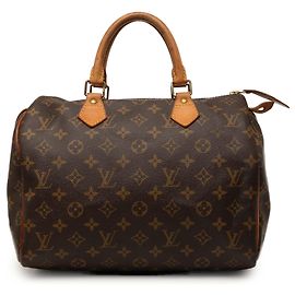 Louis Vuitton Brown Monogram Speedy 30 Marrom