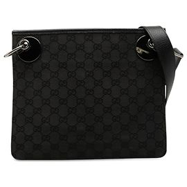 Gucci Black GG Canvas Eclipse Crossbody Nero