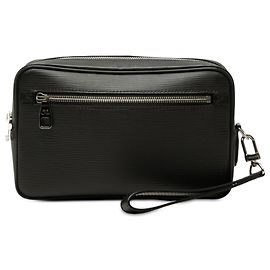Louis Vuitton Black Epi Neo Hoche Clutch Schwarz