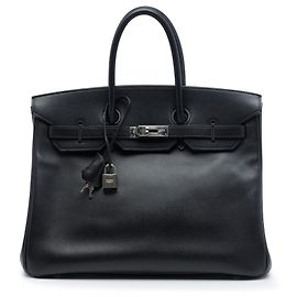 Hermès Black Togo Birkin Retourne 35 Preto