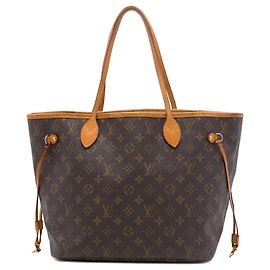 Louis Vuitton Brown Monogram Neverfull MM Marrone