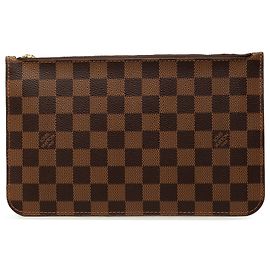 Louis Vuitton Brown Damier Ebene Neverfull MM Täschchen Braun