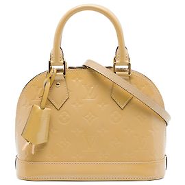Louis Vuitton Brown Monogram Vernis Alma BB Castaño Marrón claro