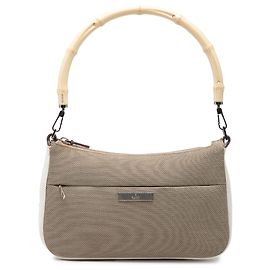 Gucci Beige GG Canvas Bamboo Top Handle Beige