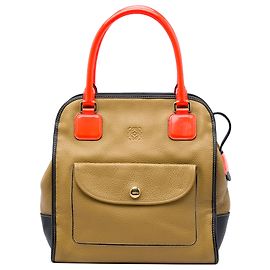 Bolsa LOEWE Anagram Oro em couro tricolor marrom Marrom Castanho claro
