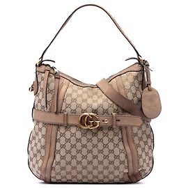 Borsa Running Gucci Beige Medium GG Canvas Beige