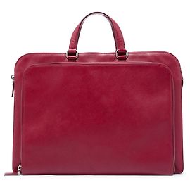 Prada Red Saffiano Business Bag Red