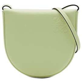 LOEWE Sac Heel Pouch Petit en Cuir Vert Vert Vert clair