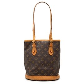 Louis Vuitton Brown Monogram Petit Bucket Marrom