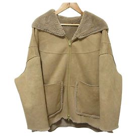 Autre Marque Sono Faux Shearling Reversible Coat Brown Camel