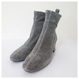 Botas de meia com glitter Michael Kors Prata