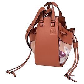 Loewe Paula's Ibiza Hammock Mini Floral Leather Handbag Pink