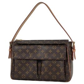 Bolso de hombro Louis Vuitton Viva Cite GM Castaño