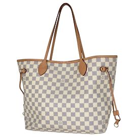 Saco Tote Louis Vuitton Neverfull MM Branco