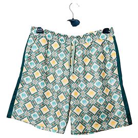Autre Marque Drôle de Monsieur Patterned Shorts White Green Yellow