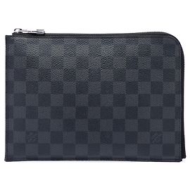 Borsa a pochette Louis Vuitton Damier Graphite Pochette Jour PM nera Nero