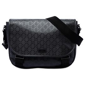 Bandolera Gucci GG estampado negro Negro
