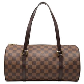 Sac à main Louis Vuitton Papillon 30 Damier Ebene Marron Marron