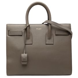 Bolsa Sac De Jour Small em couro marrom Saint Laurent Marrom