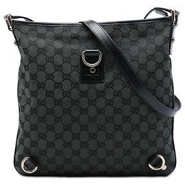 Borsa a tracolla Gucci GG Canvas Abbey D Ring Verde Verde