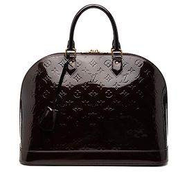 Bolsa Louis Vuitton Monogram Vernis Alma GM Roxa Roxo