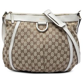 Gucci GG Canvas Abbey D Ring Crossbody Beige Beige