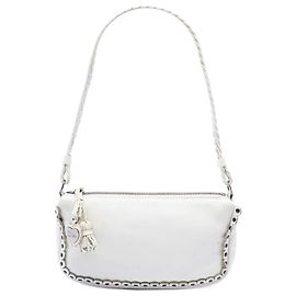 Bolsa de Ombro Bohemian Dior em couro branco Branco