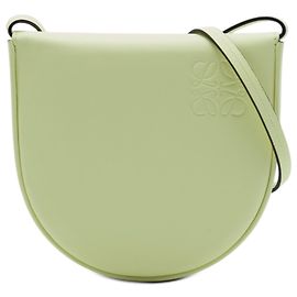 Borsa a tracolla LOEWE Small Leather Heel Pouch Verde Verde