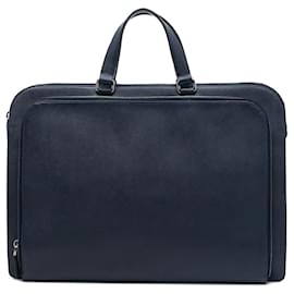 Blue Prada Saffiano Business Bag Blue