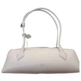 Alaïa Bolsa Le Teckel em couro branco Branco