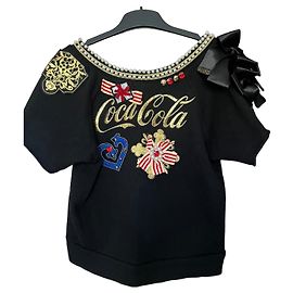 Pinko x Coca-Cola Top nero decorato