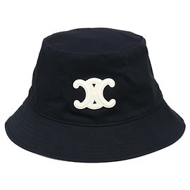 Céline Chapéu Bucket Celine Triomphe Preto