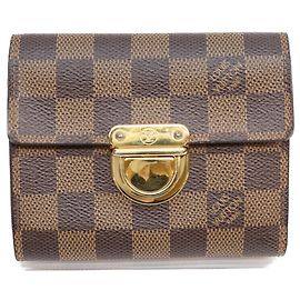 Portafoglio Louis Vuitton N60005 Koala Tri-fold Marrone Rosso