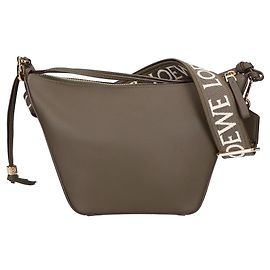 Bolsa de Ombro Loewe Classic Calf Hammock Hobo Mini Verde Caqui