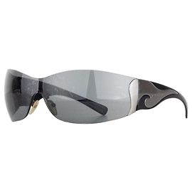 Prada SS04 'SRP58F' Flame Wrap Mask Shield Sunglasses Black