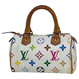 Bolsa de mão Louis Vuitton Mini Speedy Branco