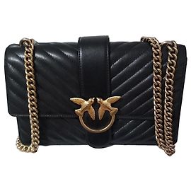 Borsa a tracolla Pinko in pelle nera Nero