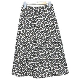 Autre Marque Jupe Semi Flare Léopard Mila Owen Beige Autre
