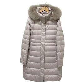Autre Marque COUP DE CHANCE Fox Fur Down Coat Pink