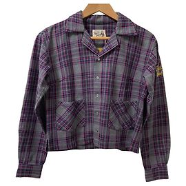 Autre Marque Camicia a collo aperto ricamata HYSTERIC GLAMOUR SPEAK NO EVIL Marrone Altro