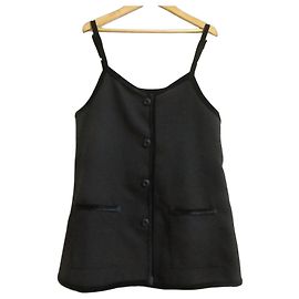 Autre Marque TREFLE+1 TRF23A6000 Canotta bustier in velluto Nero