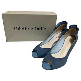 Autre Marque Escarpins ouverts Odette e Odile en daim Bleu