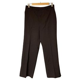 Autre Marque Pantalones rectos con raya central Jiyuku Castaño