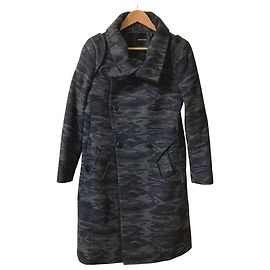 Autre Marque yoshio kubo Wool Coat Brown Navy blue