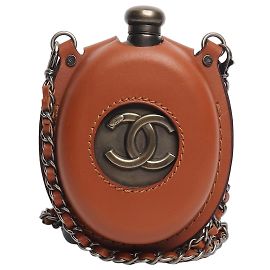Chanel Brown sporan flask Other