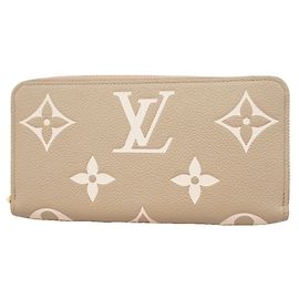 Cartera Zippy Louis Vuitton Monogram Empreinte Bicolor Gris Crudo