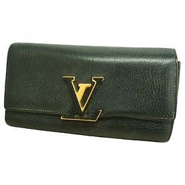 Louis Vuitton Long Wallet - Taurillon Leather Black