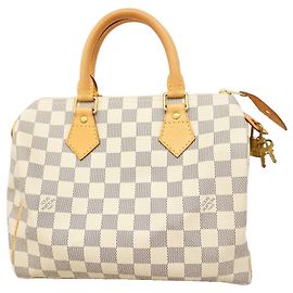 Bolsa Louis Vuitton Damier Azur Speedy 25 Branco