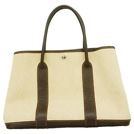 Hermès Borsa Tote Hermes Garden PM Marrone