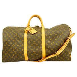 Louis Vuitton Boston Monogram Keepall Bandoulière 60 Marrone